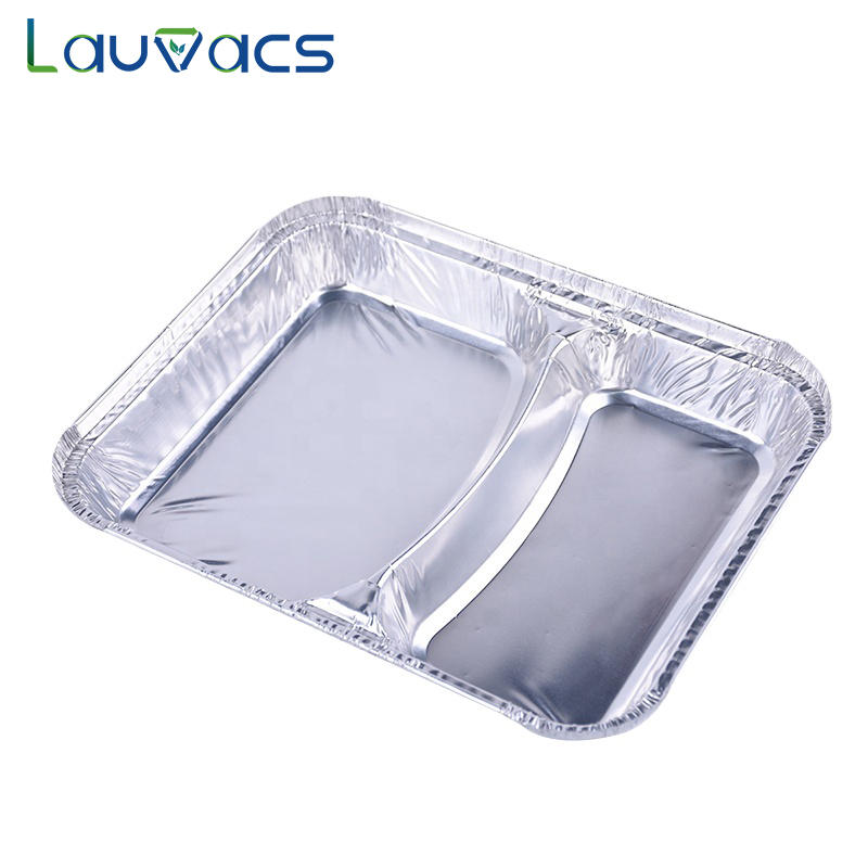 Compartment aluminum foil containers  Lauvacs-2C230